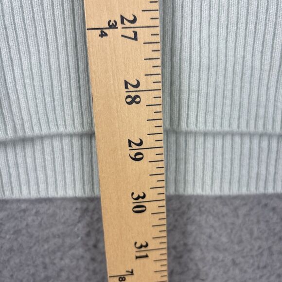 Soft by Naadam 100% Cashmere Essential V-Neck Pullover Sweater Mint Green Large - Picture 5 of 6